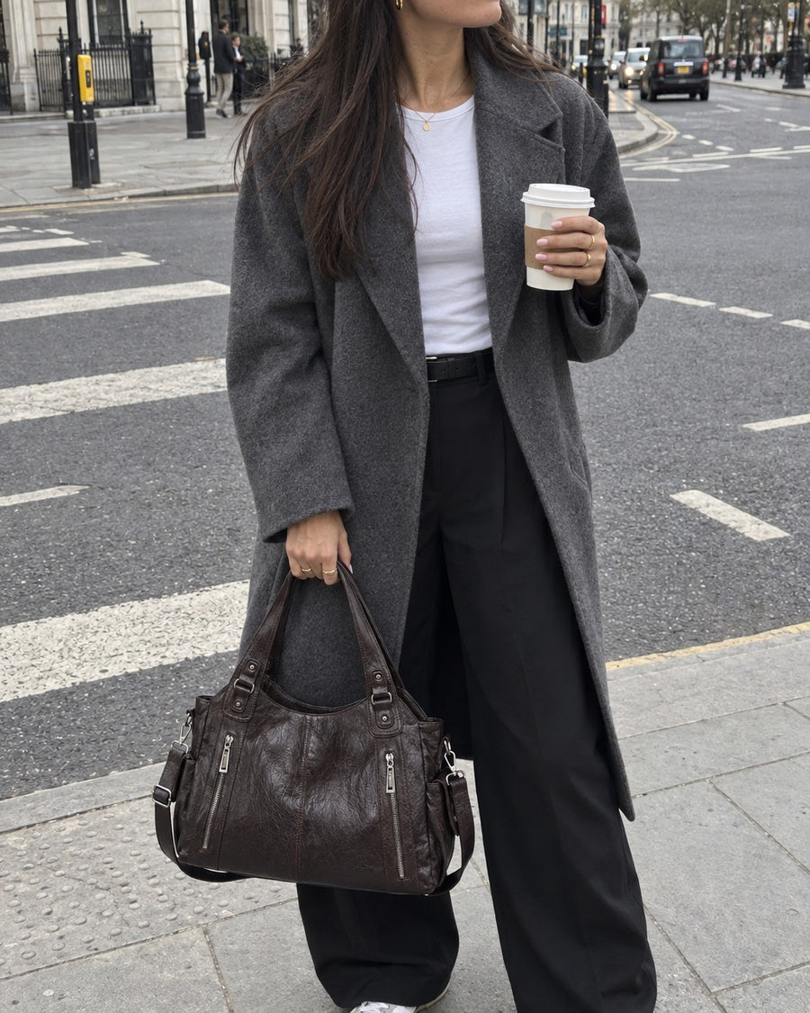Soho Tote styled on a model