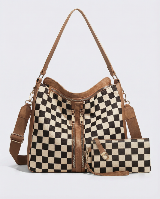 linear-gradient(125deg,rgba(239, 221, 197, 1) 50%, rgba(154, 86, 48, 1) 50%)