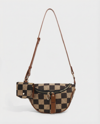 linear-gradient(125deg, #D9B894 50%, #6A3E23 50%);