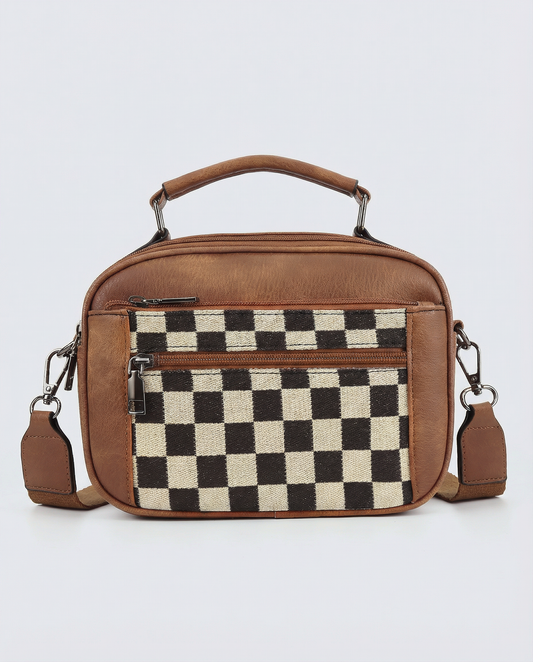 linear-gradient(125deg,rgba(239, 221, 197, 1) 50%, rgba(154, 86, 48, 1) 50%)