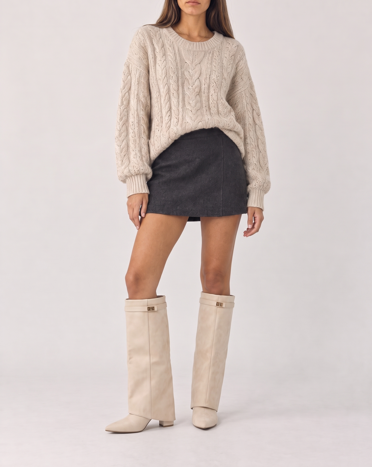 Cream Suede