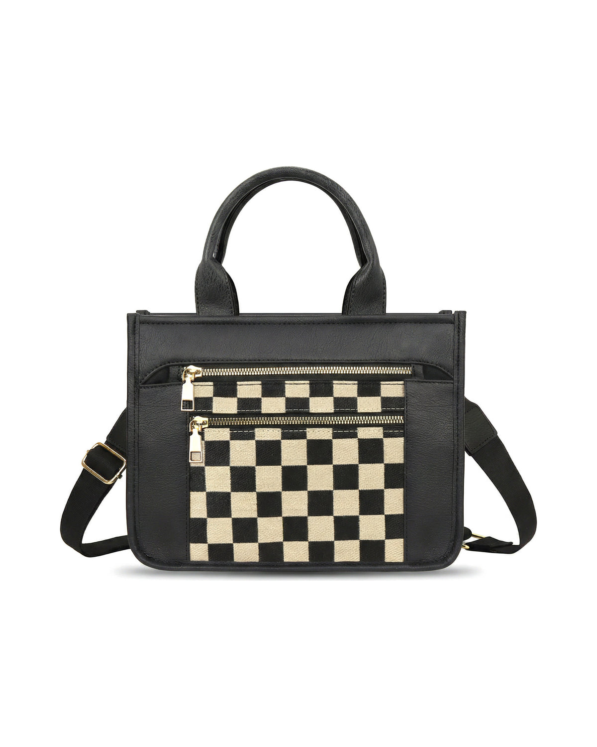 The Archive Tote in Black Check
