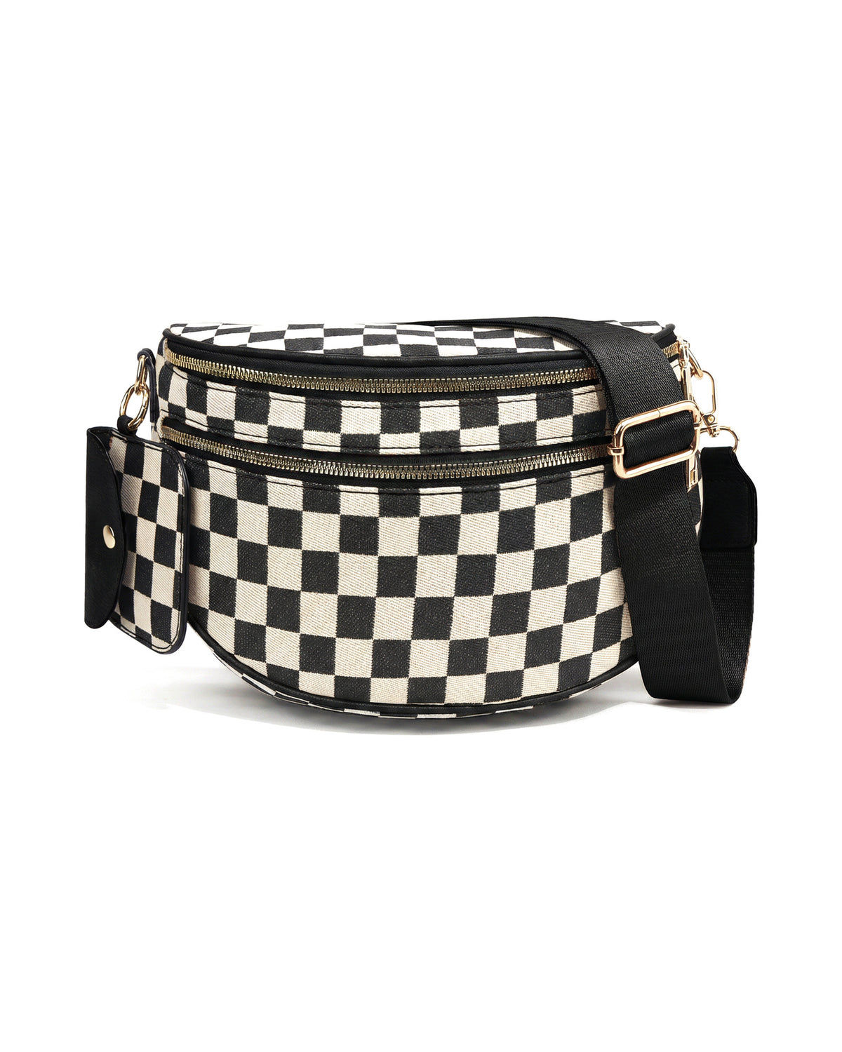 The Atlas Crossbody in Black Check