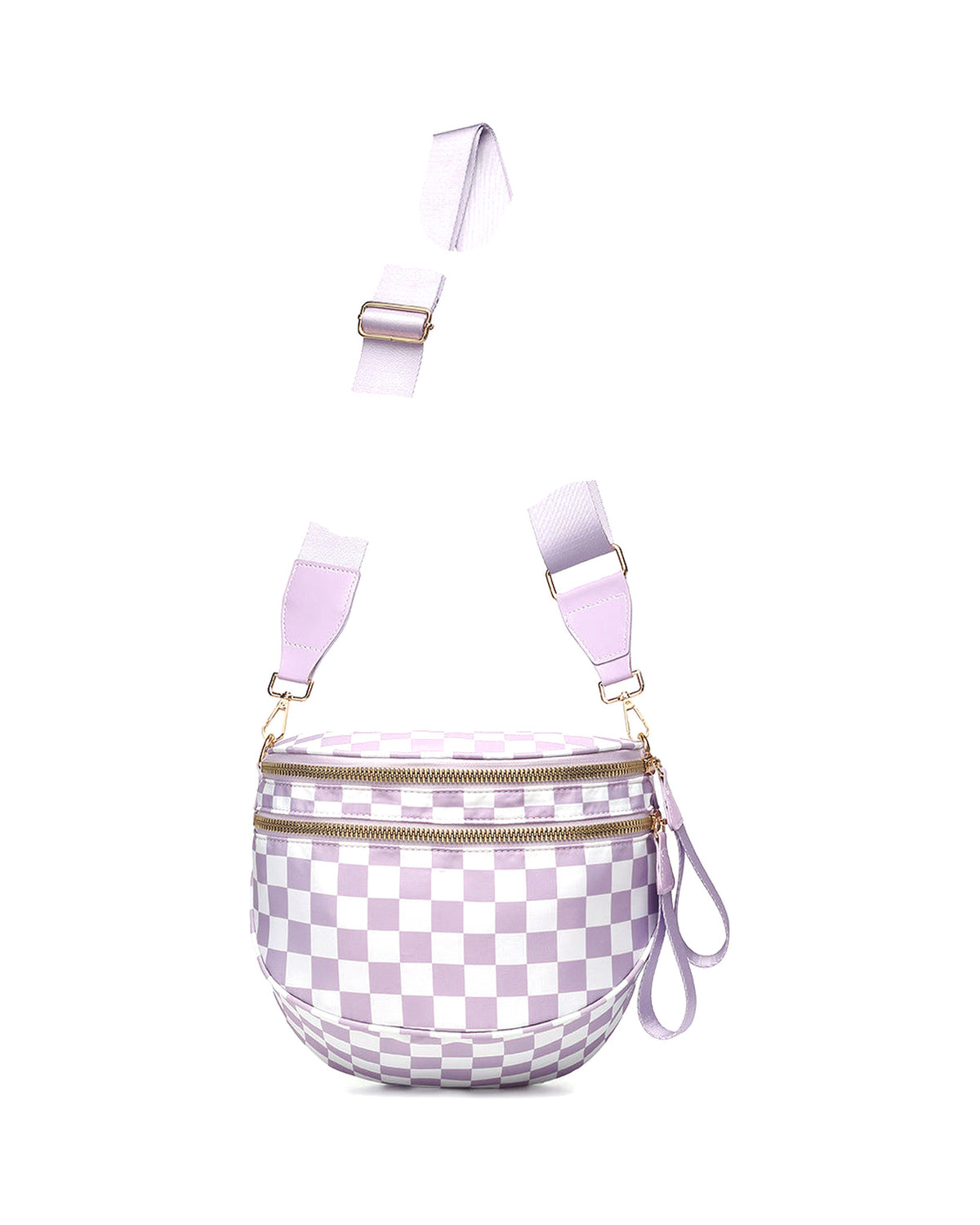 The Infinity Bag in Lilac Check