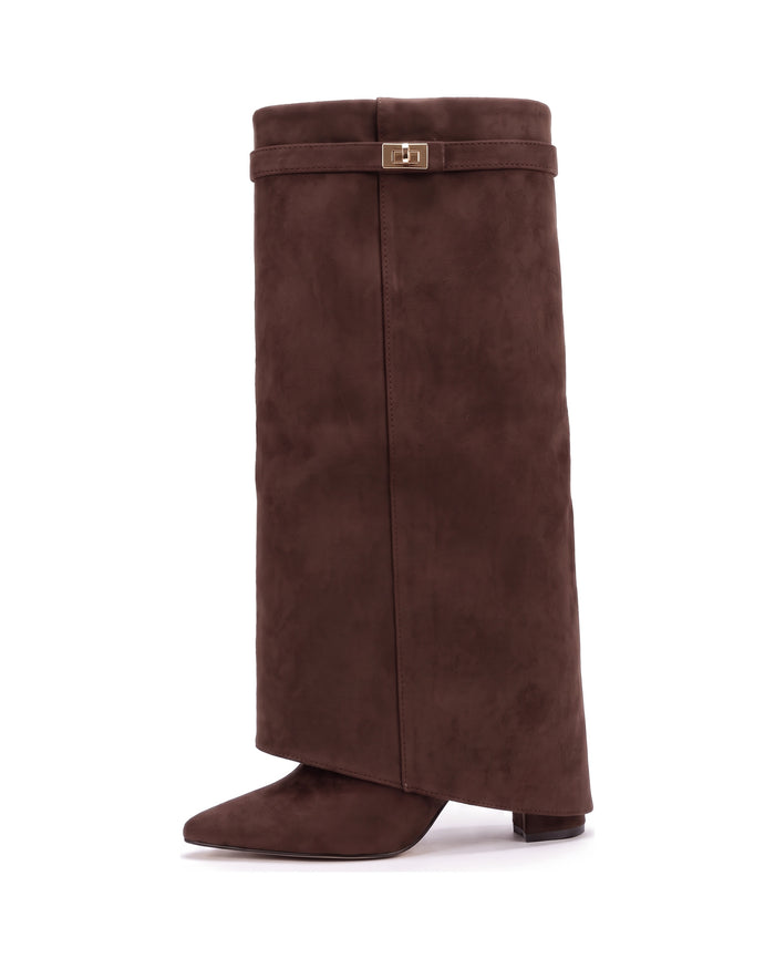The Marlowe Boot in Espresso Suede