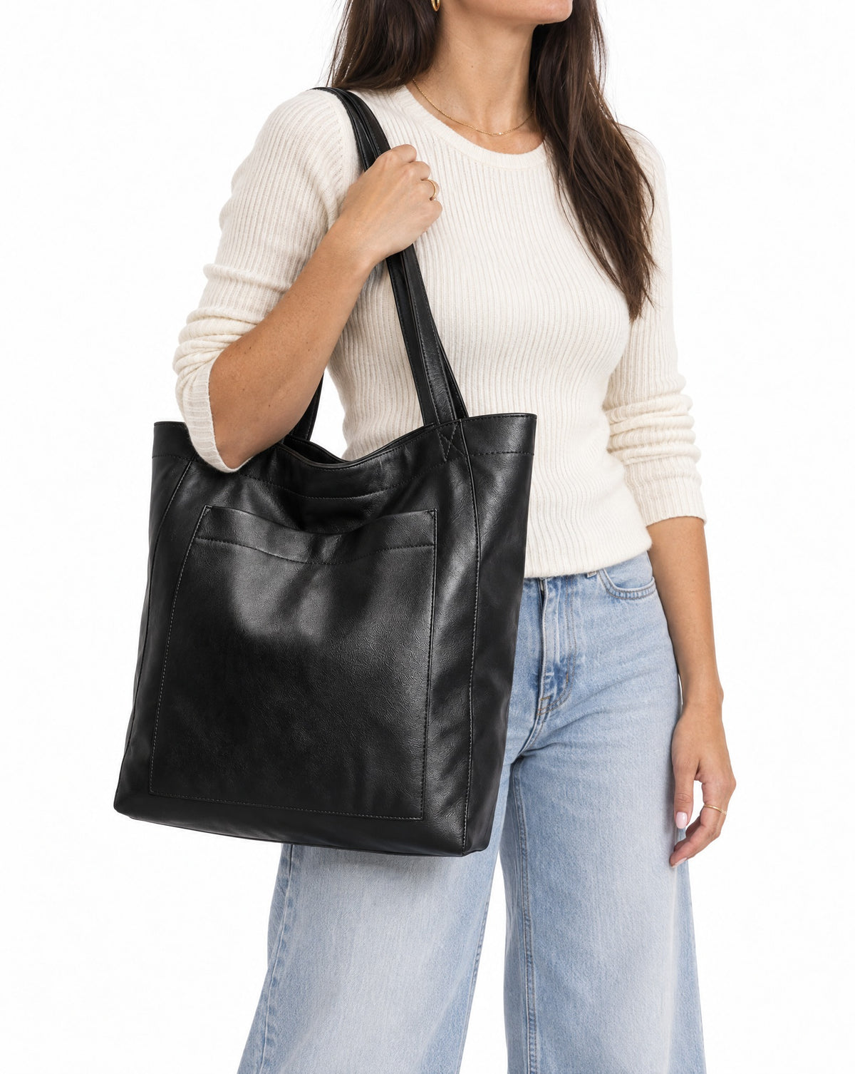 Mila Tote on a model, studio shot