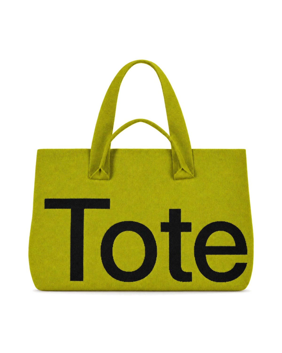The Tribeca Tote in Lemongrass, Tote-side wordmark