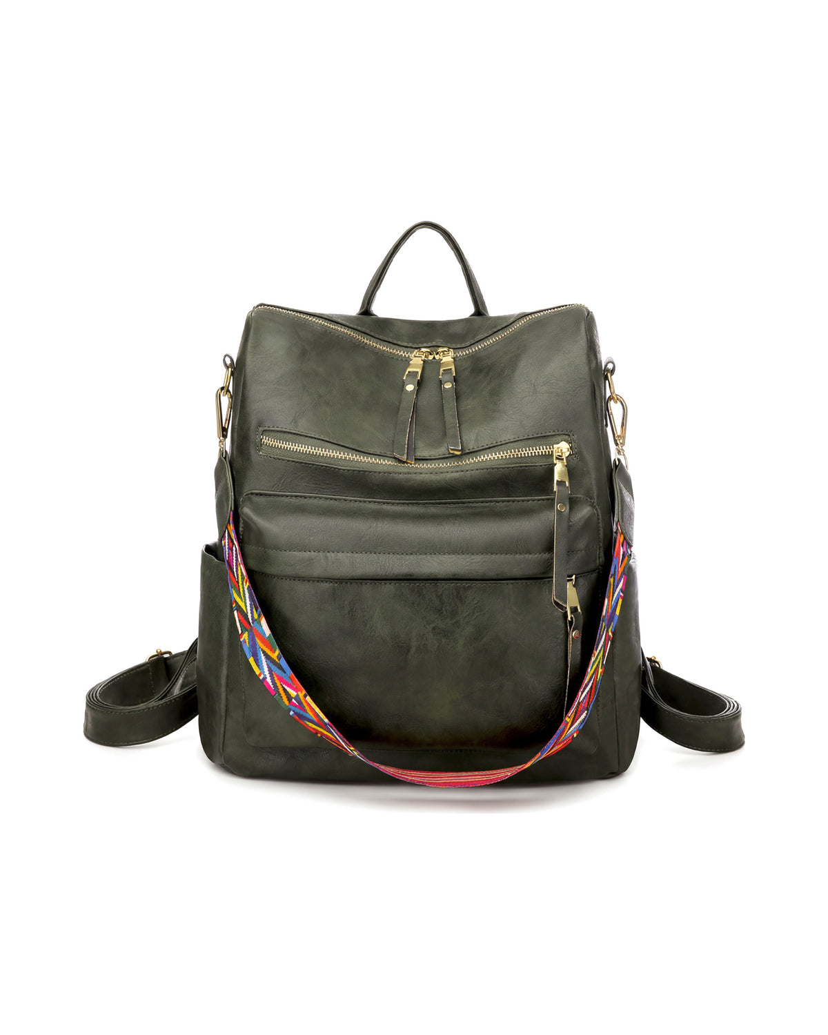 The Vivienne Backpack in Forest Green