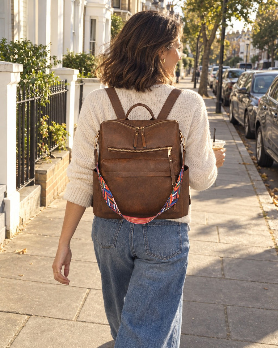 Vivienne Backpack styled on a model