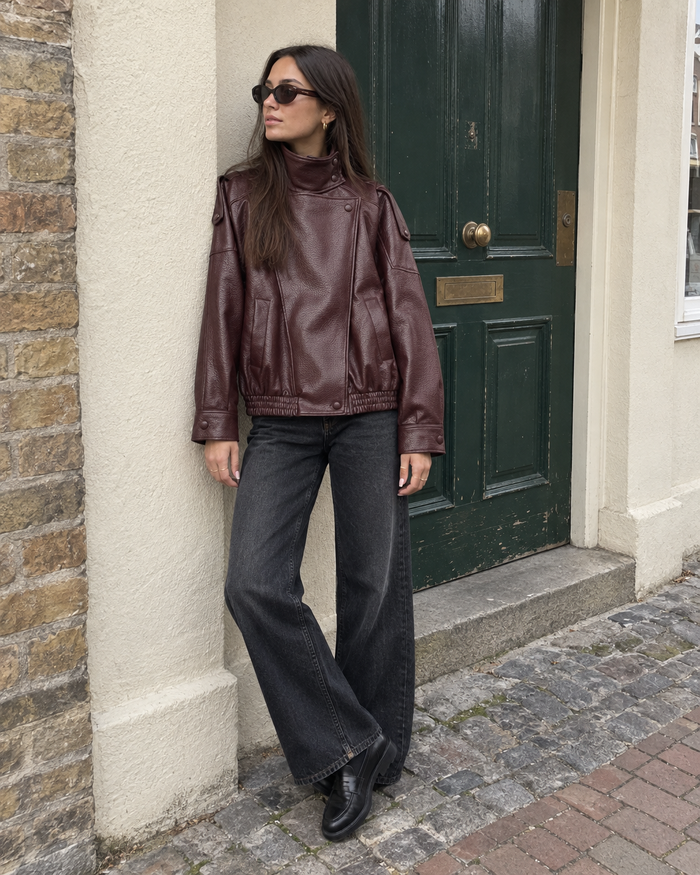 The Milan Jacket in Burgundy